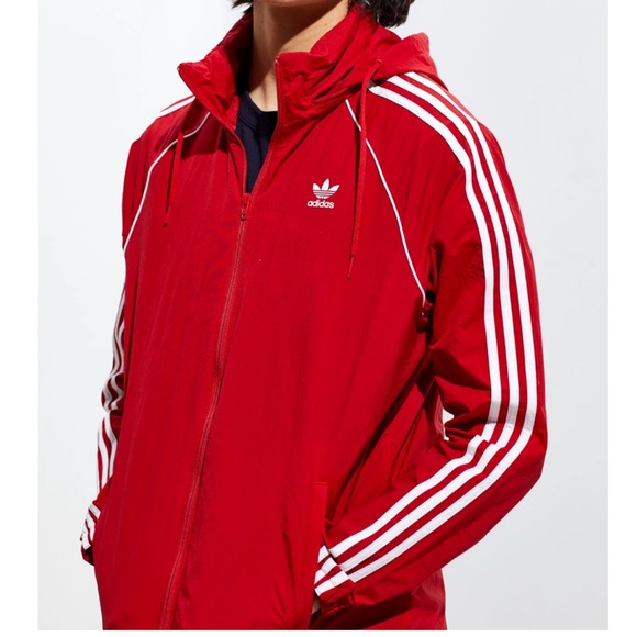 adidas sst windbreaker green